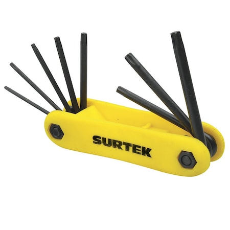 Surtek Folding Torx Key Set, 8 Pieces ALLFTNP8